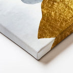 Dikey Kanvas Tablo Altın Parçacıklı Doku Soyut Tablo Ev Ofis Duvar Dekoru