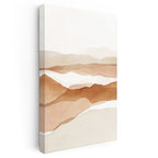 Dikey Kanvas Tablo Yumuşak Dağ Geçişleri Soyut Manzara Tablosu Ev Ofis Duvar Dekoru