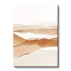 Dikey Kanvas Tablo Yumuşak Dağ Geçişleri Soyut Manzara Tablosu Ev Ofis Duvar Dekoru