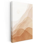 Dikey Kanvas Tablo Belirgin Dağ Hattı Minimalist Manzara Tablosu Ev Ofis Duvar Dekoru