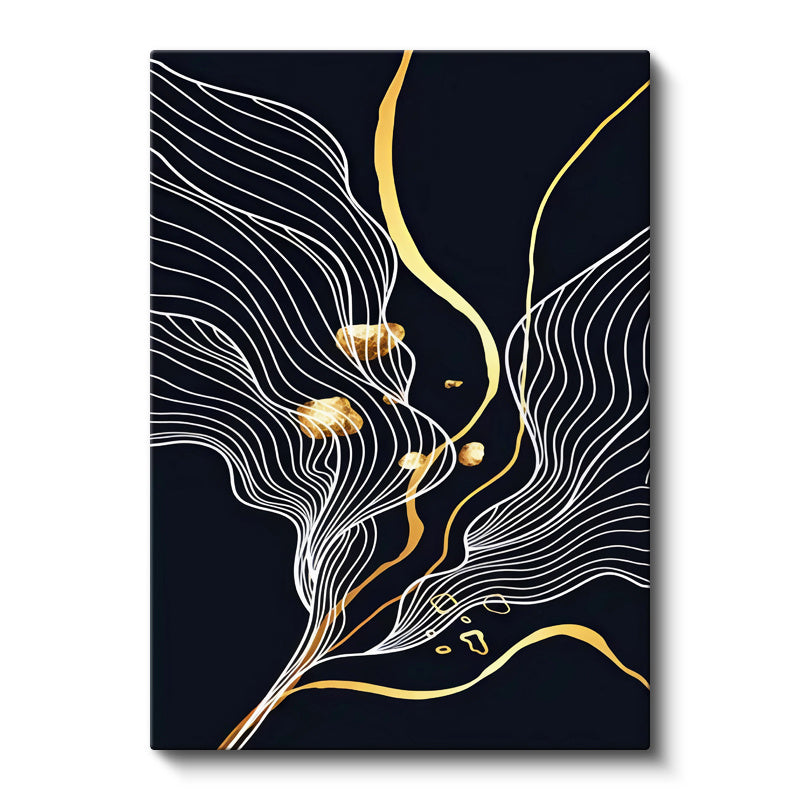 Dikey Kanvas Tablo Geometrik Taş Formları Modern Soyut Tablo Ev Ofis Duvar Dekoru