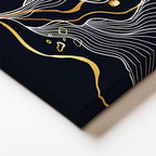 Dikey Kanvas Tablo Geometrik Taş Formları Modern Soyut Tablo Ev Ofis Duvar Dekoru