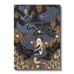 Dikey Kanvas Tablo Masalsı Kadın Figürü Sürrealist Tablo Ev Ofis Duvar Dekoru