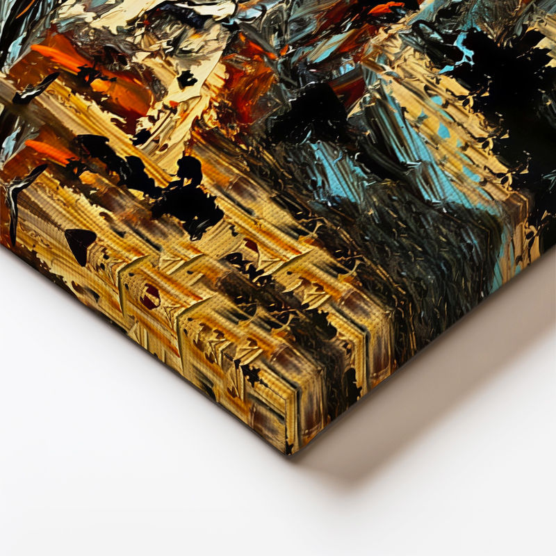 Dikey Kanvas Tablo Kadın Profili Kabartma Görünümlü Tablo Ev Ofis Duvar Dekoru