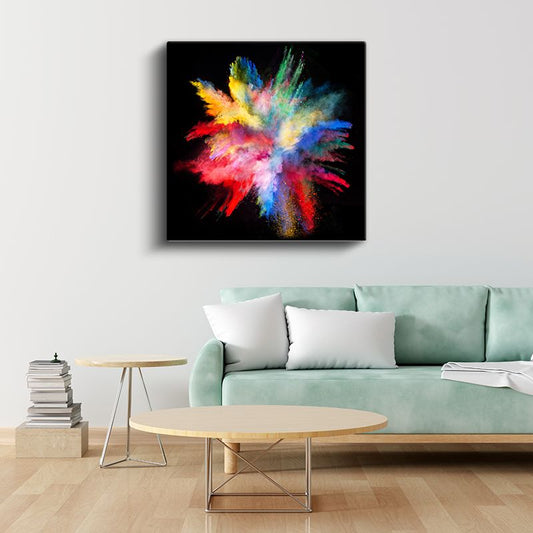 Renkli Galaksi - Dinamik Patlama Efekti Kanvas Tablo