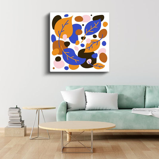 Sonbahar Yaprakları - Renkli Botanik Kompozisyon Kanvas Tablo