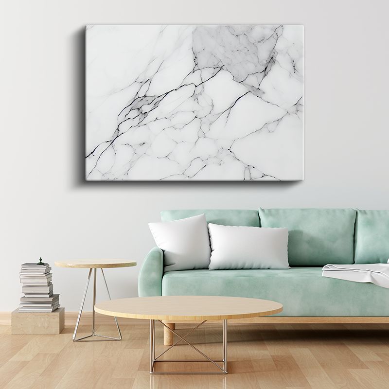 Zarif Çizgiler - İnce Mermer Dokusu Kanvas Tablo