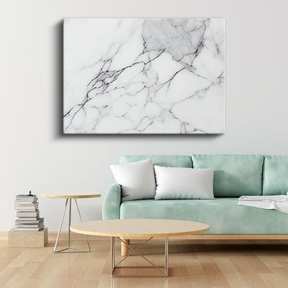 Zarif Çizgiler - İnce Mermer Dokusu Kanvas Tablo