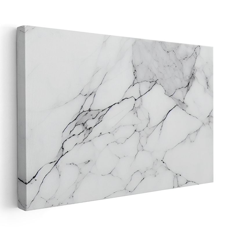 Zarif Çizgiler - İnce Mermer Dokusu Kanvas Tablo