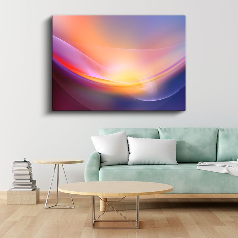 Yumuşak Dalgalar - Zarif Renk Geçişleri Kanvas Tablo