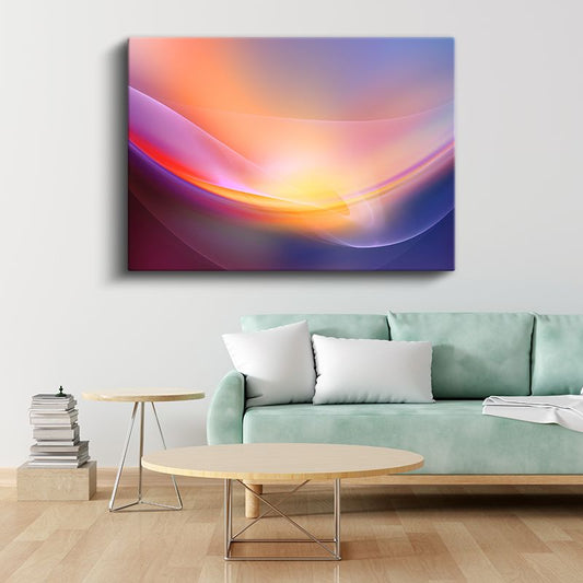 Yumuşak Dalgalar - Zarif Renk Geçişleri Kanvas Tablo