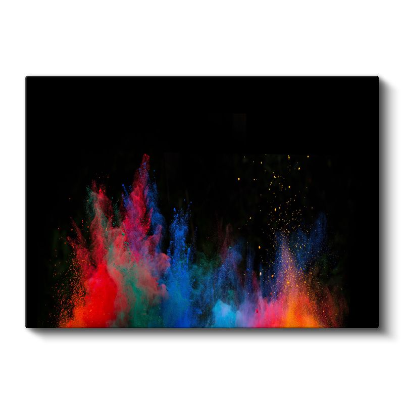 Kozmik Patlama - Çok Renkli Toz Efekti Kanvas Tablo