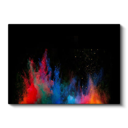 Kozmik Patlama - Çok Renkli Toz Efekti Kanvas Tablo