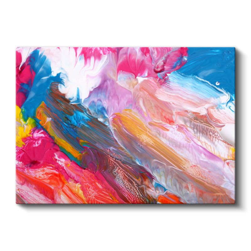 Renk Senfonisi - Canlı Boya Akışları Kanvas Tablo