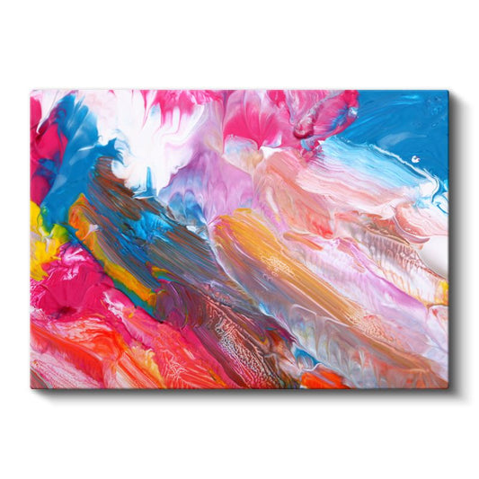 Renk Senfonisi - Canlı Boya Akışları Kanvas Tablo