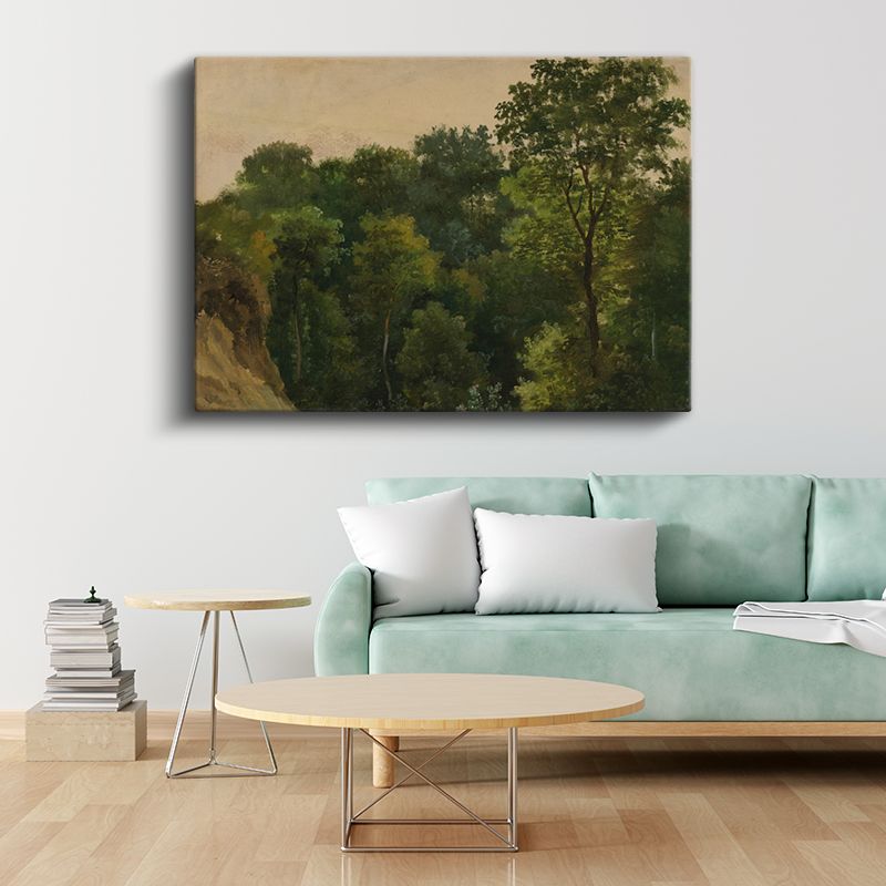 Yeşilin Soyutlaması - Doğanın Geometrik Yorumu Kanvas Tablo