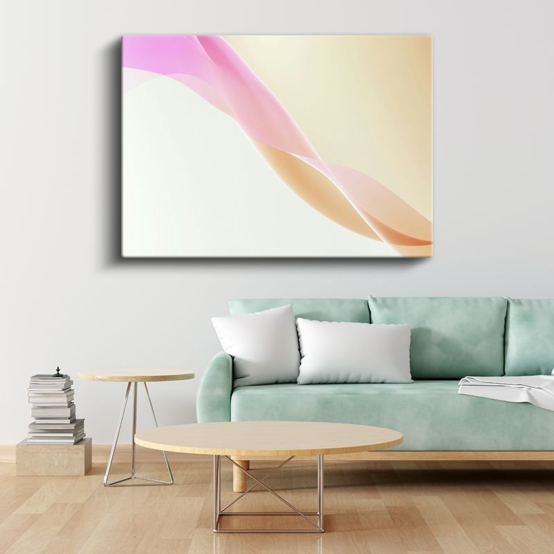 Pastel Dalgalar - Yumuşak Geçişli Minimalist Kanvas Tablo