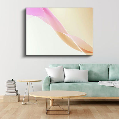 Pastel Dalgalar - Yumuşak Geçişli Minimalist Kanvas Tablo