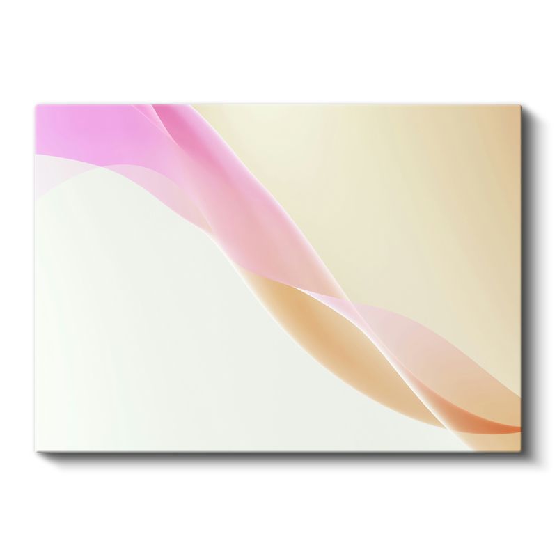 Pastel Dalgalar - Yumuşak Geçişli Minimalist Kanvas Tablo