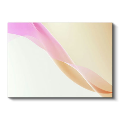 Pastel Dalgalar - Yumuşak Geçişli Minimalist Kanvas Tablo