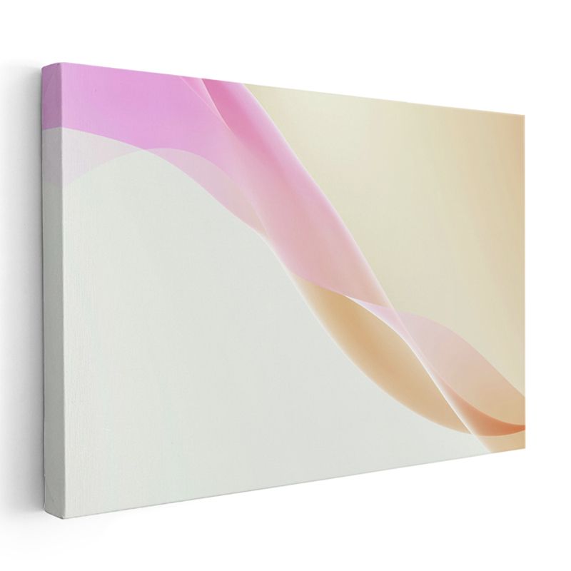 Pastel Dalgalar - Yumuşak Geçişli Minimalist Kanvas Tablo