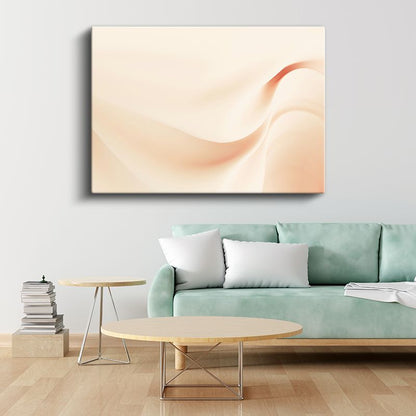 Minimalist Dalgalar - Yumuşak Tonlarda Soyut Akış Kanvas Tablo