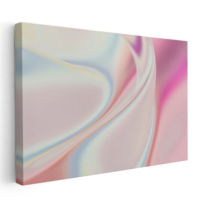 Pastel Rüya - Yumuşak Pembe Tonlar ve Zarif Kıvrımlar Kanvas Tablo