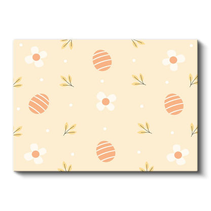 Minimalist Çiçekler - Pastel Bahar Desenleri Kanvas Tablo