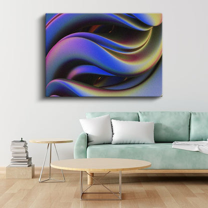Renkli Dalgalar - Yumuşak Geçişli Soyut Formlar Kanvas Tablo