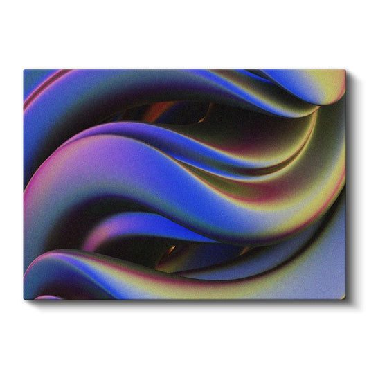 Renkli Dalgalar - Yumuşak Geçişli Soyut Formlar Kanvas Tablo