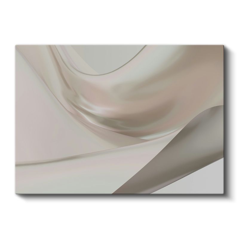 Minimalist Dalgalar - Yumuşak Kıvrımlar Soyut Kanvas Tablo