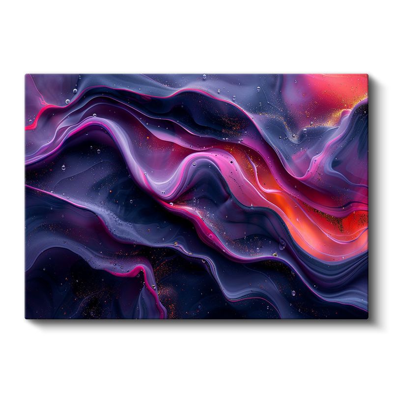 Kozmik Dalgalar - Galaktik Akışkan Sanat Kanvas Tablo