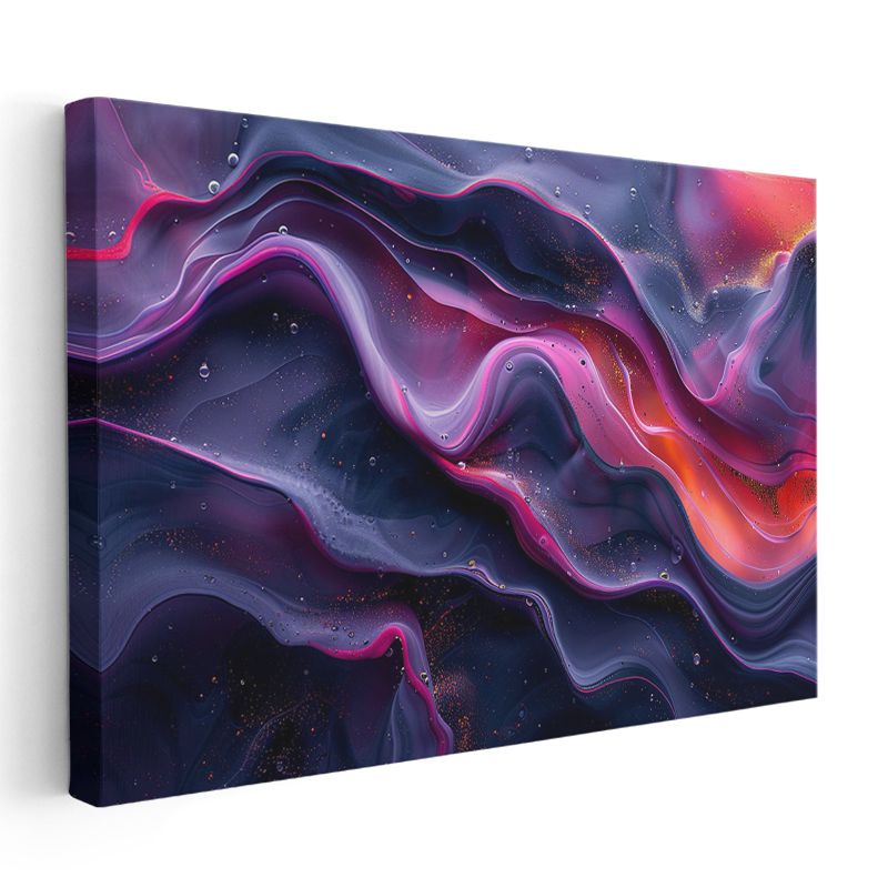 Kozmik Dalgalar - Galaktik Akışkan Sanat Kanvas Tablo