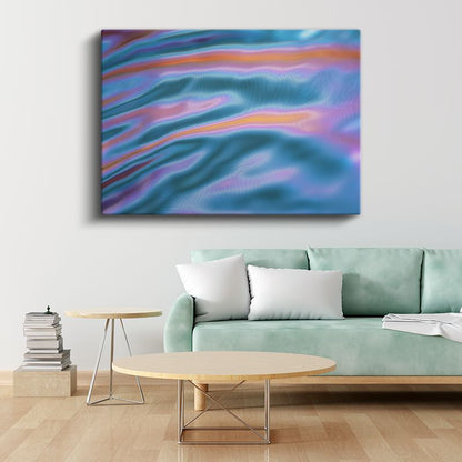 Okyanus Dalgaları - Renkli Akışkan Formlar Kanvas Tablo