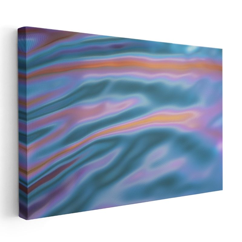 Okyanus Dalgaları - Renkli Akışkan Formlar Kanvas Tablo