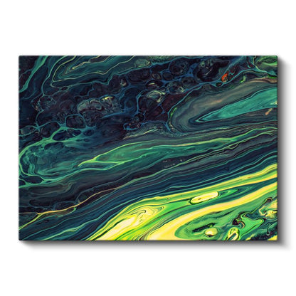 Okyanus Akıntısı - Sıvı Formlar Kanvas Tablo