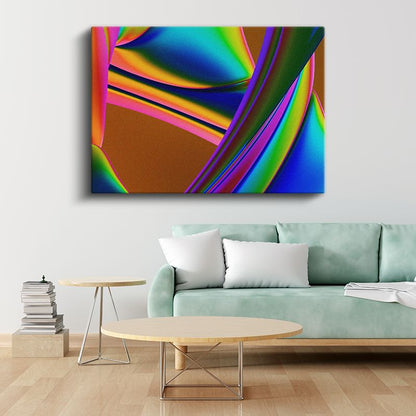 Renk Spektrumu - Dinamik Eğriler Kanvas Tablo
