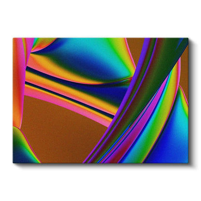 Renk Spektrumu - Dinamik Eğriler Kanvas Tablo