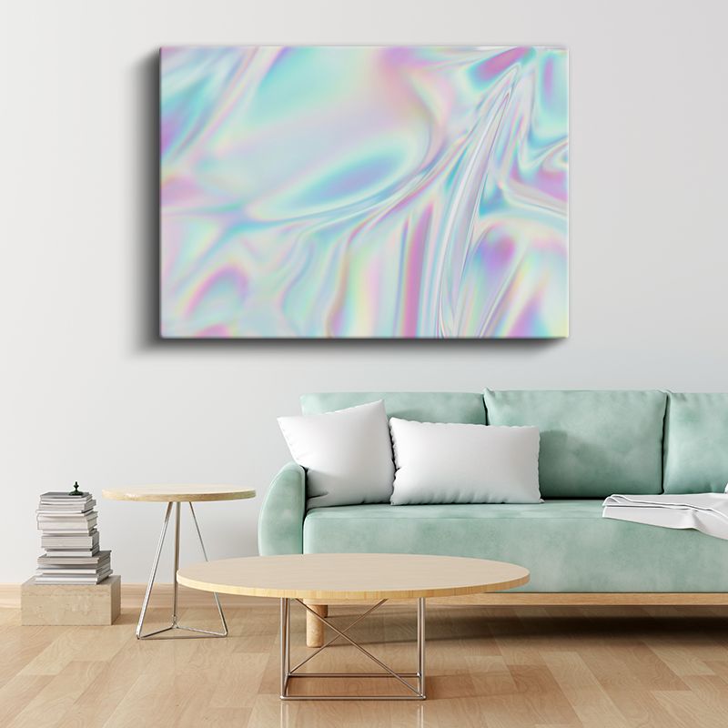 Holografik Işıltı - Pastel Renk Geçişleri Kanvas Tablo