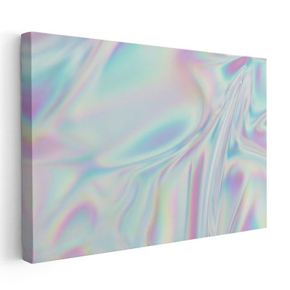 Holografik Işıltı - Pastel Renk Geçişleri Kanvas Tablo