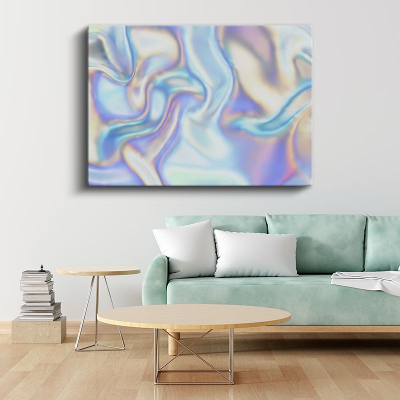 Sedefli Dalgalar - Akışkan Kıvrımlar Kanvas Tablo