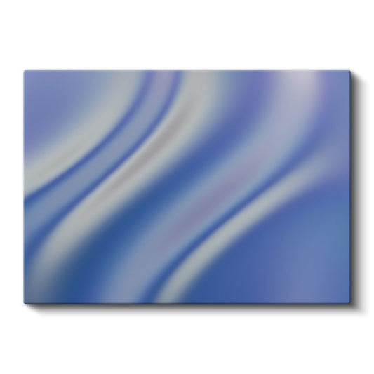 Mavi Dalgalar - Akışkan Çizgiler Soyut Kanvas Tablo