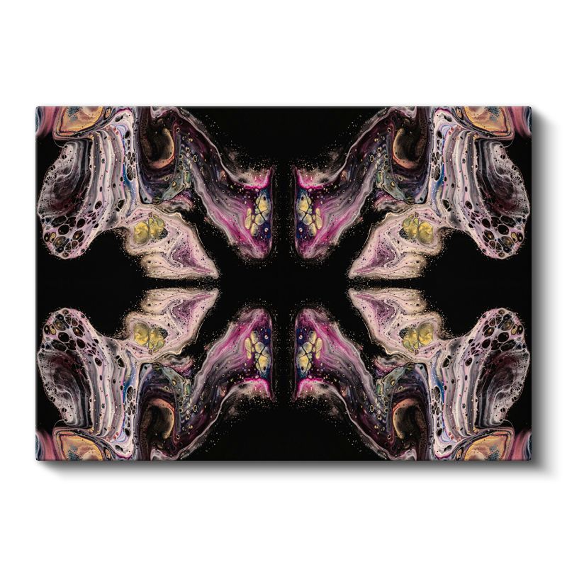 Kozmik Simetri - Çok Renkli Kaleydoskop Kanvas Tablo