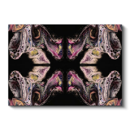 Kozmik Simetri - Çok Renkli Kaleydoskop Kanvas Tablo