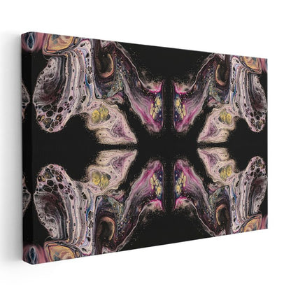 Kozmik Simetri - Çok Renkli Kaleydoskop Kanvas Tablo