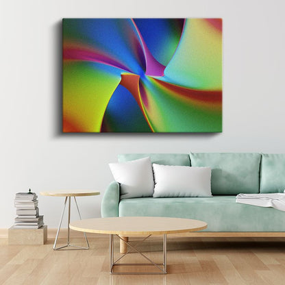 Renk Girdabı - Canlı Tonlarda Spiral Formlar Kanvas Tablo
