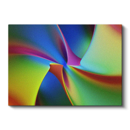 Renk Girdabı - Canlı Tonlarda Spiral Formlar Kanvas Tablo