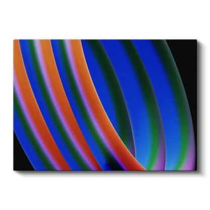 Spektrum Dalgaları - Canlı Renkli Minimalist Çizgiler Kanvas Tablo