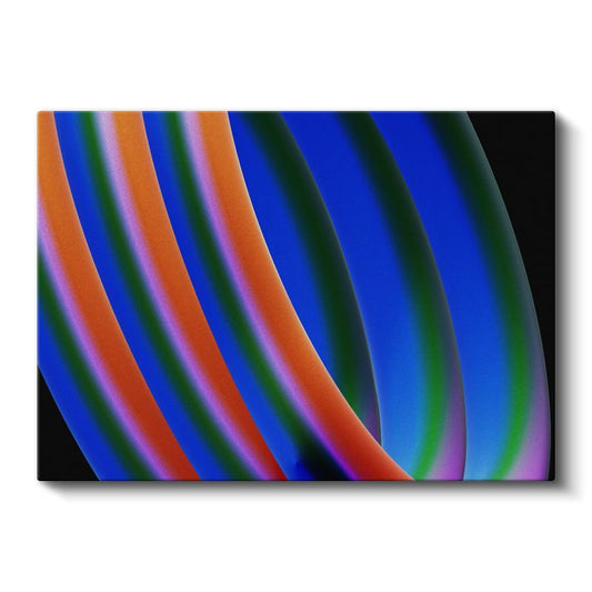Spektrum Dalgaları - Canlı Renkli Minimalist Çizgiler Kanvas Tablo