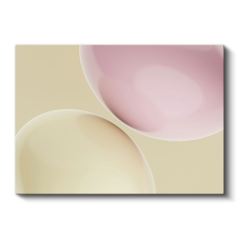 Minimalist Daireler - Pastel Geometrik Soyut Kanvas Tablo